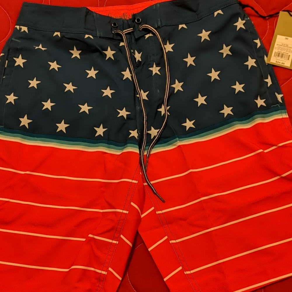 Goodfellow swim trunks - board shorts- patriotic